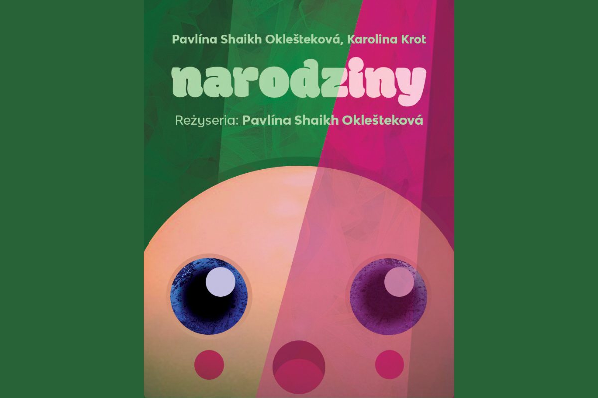Fragment plakatu spektaklu "Narodziny".