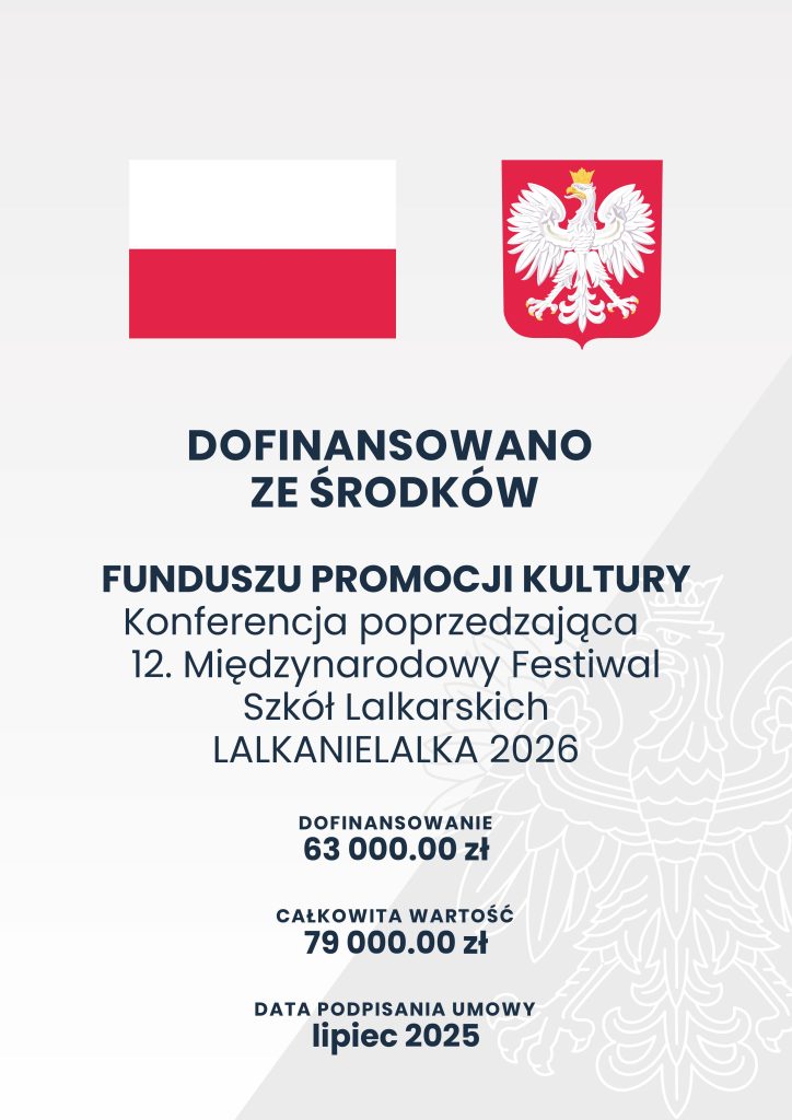 Wzór plakatu rządowego informujący o dofinansowaniu projektu. 