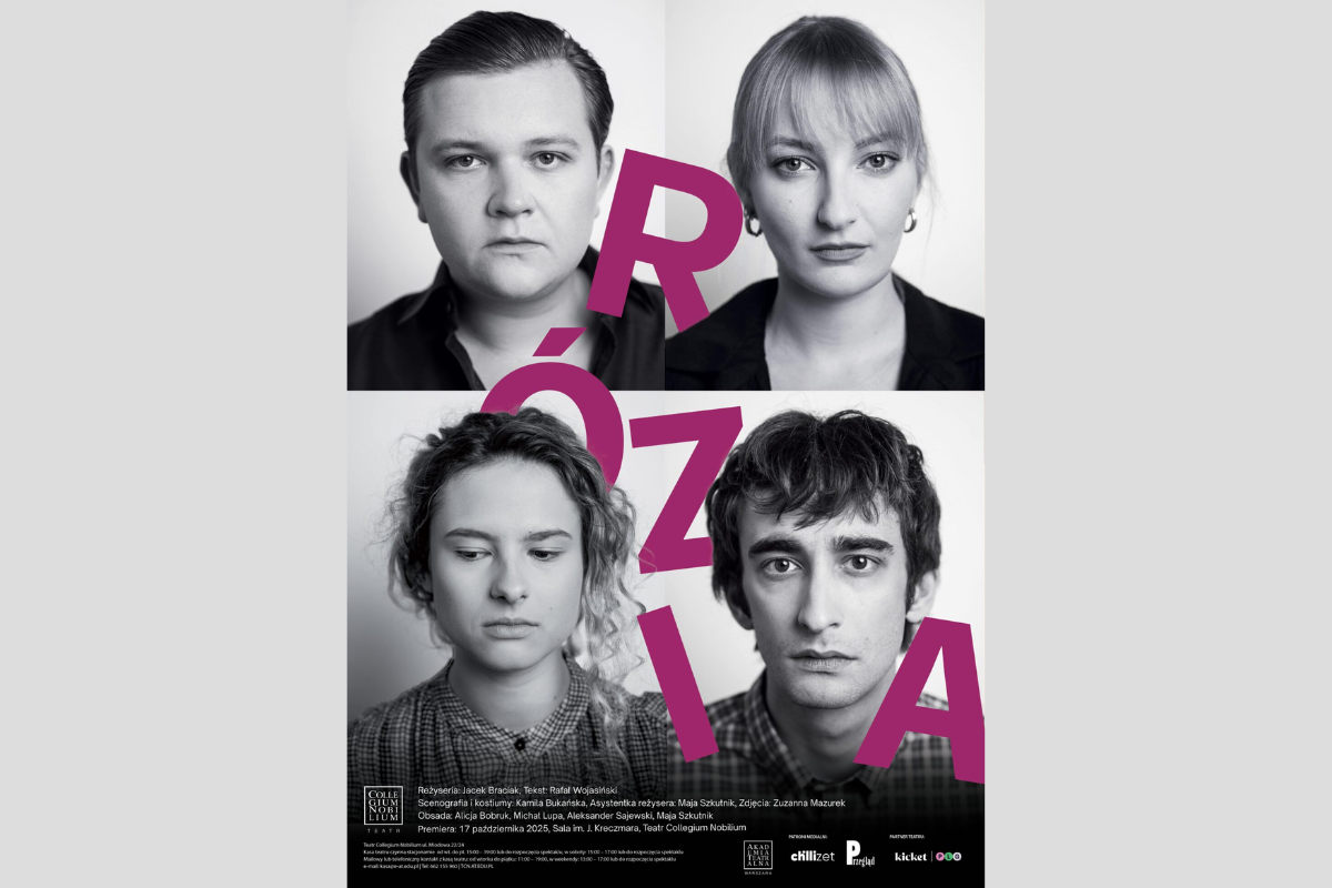 Plakat spektaklu "Rózia".