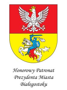 Herb Białegostoku: tarcza herbowa dzielona w pas. Część górna czerwona, dolna złota. Na części górnej orzeł srebrny w koronie złotej, ze złotym dziobem i szponami oraz czerwonym językiem. W części dolnej Pogoń Litewska, której koń jest srebrny ze złotą uprzężą i czerwonym trójdzielnym czaprakiem. Jeździec w zbroi niebieskiej, szyszak niebieski z otwartą przyłbicą i srebrnym piórem, miecz wzniesiony niebieski, ostrogi złote. Tarcza jeźdźca niebieska, na niej srebrny krzyż jagielloński.