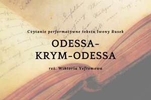 Na grafice w tle stara księga zapisana ręcznym pismem, w centrum tytuł czytania i nazwiska autorek.